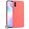Image de Coque rigide simili cuir crocodile pour Xiaomi Redmi 9A + film ecran - ROUGE