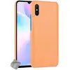 Image de Housse Etui Coque Rigide Simili Cuir Crocodile Pour Xiaomi Redmi 9a + Film Ecran - Orange