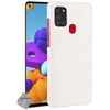 Image de Coque rigide simili cuir crocodile pour Samsung Galaxy A21s + film ecran - BLANC
