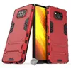 Image de Coque rigide anti choc pour Xiaomi Poco X3 NFC + film ecran - ROUGE