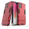 Image de Housse Etui Coque Rigide Anti Choc Pour Apple Iphone 12 Mini + Verre Trempe - Rouge