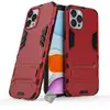Image de Housse Etui Coque Rigide Anti Choc Pour Apple Iphone 12 Pro Max + Verre Trempe - Rouge