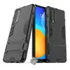 Image de Housse Etui Coque Rigide Anti Choc Pour Huawei P Smart (2021) + Verre Trempe - Noir