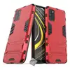 Image de Housse Etui Coque Rigide Anti Choc Pour Xiaomi Poco M3 + Verre Trempe - Rouge