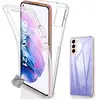 Image de Housse Etui Coque Silicone Gel 360 Integrale Samsung Galaxy S21 5g + Film Ecran - Transparent