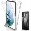 Image de Housse Etui Coque Gel 360 Integrale Samsung Galaxy S21 Plus 5g + Verre Trempe - Transparent