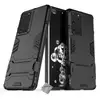 Image de Housse Etui Coque Rigide Anti Choc Pour Samsung Galaxy S21 Ultra 5g + Verre Trempe - Noir