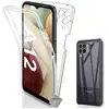 Image de Housse Etui Coque Silicone 360 Integrale Samsung Galaxy A12 / M12 + Film Ecran - Transparent