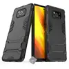 Image de Housse Etui Coque Rigide Anti Choc Pour Xiaomi Poco X3 Pro + Verre Trempe - Noir