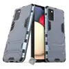 Image de Housse Etui Coque Rigide Anti Choc Pour Samsung Galaxy A02s + Verre Trempe - Bleu Fonce