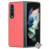 Image de Housse Etui Coque Rigide Simili Cuir Crocodile Pour Samsung Galaxy Z Fold 3 5g - Rouge