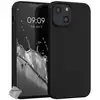 Image de Housse Etui Coque Silicone Gel Fine Apple Iphone 13 Mini + Film Ecran - Noir
