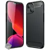 Image de Housse Etui Coque Silicone Gel Carbone Pour Apple Iphone 13 Mini + Film Ecran - Noir