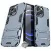 Image de Housse Etui Coque Rigide Anti Choc Pour Apple Iphone 13 Pro + Film Ecran - Bleu Fonce