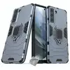 Image de Housse Etui Coque Rigide Anti Choc Pour Samsung Galaxy S21 Fe 5g + Film Ecran - Bleu Fonce