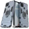 Image de Housse Etui Coque Rigide Anti Choc Pour Realme C21-y / C25y + Verre Trempe - Bleu Fonce