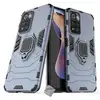 Image de Housse Etui Coque Rigide Anti Choc Pour Xiaomi Redmi Note 11 Pro+ Plus 5g + Verre Trempe - Bleu Fonce
