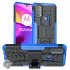 Image de Coque rigide anti choc pour Motorola Moto E20 / E30 / E40 + verre trempe - BLEU