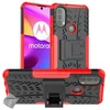 Image de Housse Etui Coque Rigide Anti Choc Pour Motorola Moto E20 / E30 / E40 + Verre Trempe - Rouge