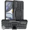 Image de Housse Etui Coque Rigide Anti Choc Pour Motorola Moto G22 / E32 / E32s + Verre Trempe - Noir