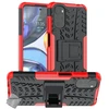 Image de Housse Etui Coque Rigide Anti Choc Pour Motorola Moto G22 / E32 / E32s + Verre Trempe - Rouge