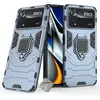 Image de Housse Etui Coque Rigide Anti Choc Pour Xiaomi Poco X4 Pro 5g + Verre Trempe - Bleu Fonce