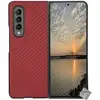 Image de Housse Etui Coque Rigide Carbone Avant Et Arrière Pour Samsung Galaxy Z Fold 4 5g - Rouge