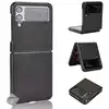 Image de Housse Etui Coque Rigide Simili Cuir Avant Et Arrière Pour Samsung Galaxy Z Flip 4 5g - Noir