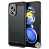 Image de Coque Pour Xiaomi Poco X4 Gt 5g - Housse Etui Silicone Gel Carbone + Verre Trempe - Noir