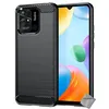 Image de Coque pour Xiaomi Redmi 10C - housse etui silicone gel carbone + film ecran - NOIR
