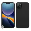 Image de Coque Pour Apple Iphone 14 Plus - Housse Etui Silicone Gel Fine + Verre Trempe - Noir