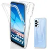 Image de Coque pour Samsung Galaxy A23 4G / 5G - housse etui silicone gel fine 360 integrale (avant et arriere) + film ecran - TRANSPARENT