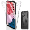 Image de Coque pour Samsung Galaxy A13 4G / 5G / A04s - housse etui silicone gel fine 360 integrale (avant et arriere) + verre trempe - TRANS