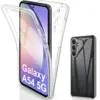 Image de Coque Pour Samsung Galaxy A54 5g - Housse Etui Silicone Gel 360 Integrale + Film Ecran - Transparent