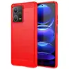 Image de Coque Pour Xiaomi Redmi Note 12 Pro+ Plus 5g - Housse Etui Silicone Gel Carbone + Film Ecran - Rouge