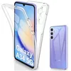 Image de Coque pour Samsung Galaxy A34 5G - housse etui silicone gel fine 360 integrale (avant et arriere) + film ecran - TRANSPARENT