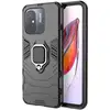Image de Coque Pour Xiaomi Redmi 12c / Redmi 11a / Poco C55 - Housse Etui Rigide Anti Choc + Film Ecran - Noir