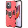 Image de Coque Pour Xiaomi Redmi 12c / Redmi 11a / Poco C55 - Housse Etui Rigide Anti Choc + Verre Trempe - Rouge