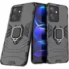 Image de Coque Pour Xiaomi Redmi Note 12 4g - Housse Etui Rigide Anti Choc + Verre Trempe - Noir