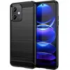 Image de Coque Pour Xiaomi Poco X5 5g / Redmi Note 12 5g - Housse Etui Silicone Gel Carbone + Film Ecran - Noir