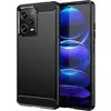 Image de Coque Pour Xiaomi Poco X5 Pro 5g / Redmi Note 12 Pro 5g - Housse Etui Silicone Gel Carbone + Film Ecran - Noir