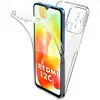 Image de Coque Pour Xiaomi Redmi 12c / Redmi 11a / Poco C55 - Housse Etui Silicone Gel 360 Integrale + Film Ecran - Transparent