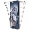 Image de Coque Pour Xiaomi Redmi 12 Pro+ Plus 5g - Housse Etui Silicone Gel 360 Integrale + Verre Trempe - Transparent