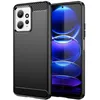Image de Coque pour Xiaomi Redmi Note 12 4G - housse etui silicone gel carbone + film ecran - NOIR