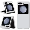 Image de Coque pour Samsung Galaxy Z Flip 5 5G - housse etui rigide avant et arriere - BLANC
