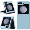 Image de Coque Pour Samsung Galaxy Z Flip 5 5g - Housse Etui Rigide Avant Et Arriere - Bleu Clair