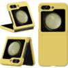 Image de Coque Pour Samsung Galaxy Z Flip 5 5g - Housse Etui Rigide Avant Et Arriere - Jaune