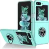 Image de Coque Pour Samsung Galaxy Z Flip 5 5g - Housse Etui Rigide Bague Anti Choc Magnetique - Bleu Clair