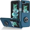 Image de Coque Pour Samsung Galaxy Z Flip 5 5g - Housse Etui Rigide Bague Anti Choc Magnetique - Bleu Fonce