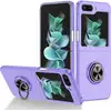 Image de Coque Pour Samsung Galaxy Z Flip 5 5g - Housse Etui Rigide Bague Anti Choc Magnetique - Mauve